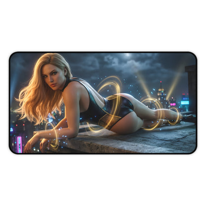 Black Canary Mouse Pad – DC Comics Gaming Mouse Pad, Stylish Gamer Desk Decor featuring Black Canary artwork on premium gaming mouse pad
