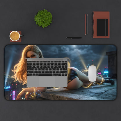 Black Canary Mouse Pad – DC Comics Gaming Mouse Pad, Stylish Gamer Desk Decor featuring cinematic Black Canary artwork on extended gaming mouse pad