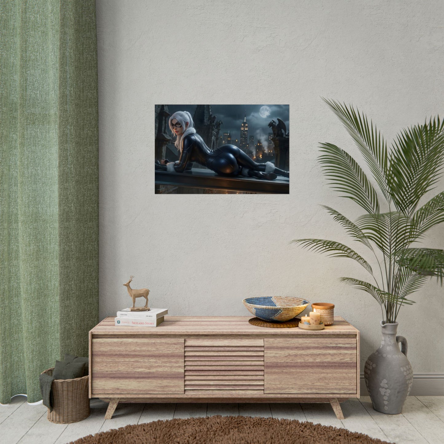 Black Cat Poster – Marvel Wall Art Print, Superhero Decor