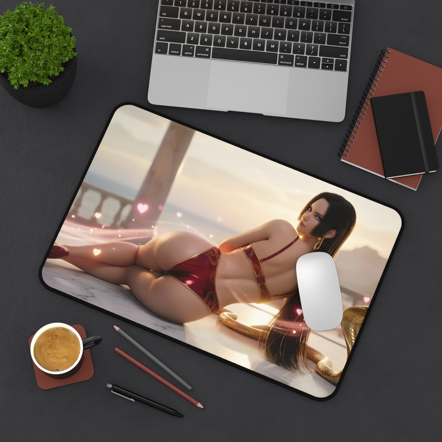 Boa Hancock Mouse Pad – One Piece Gaming Mouse Pad, Stylish Gamer Desk Decor featuring detailed Boa Hancock anime art on a premium gaming mouse pad