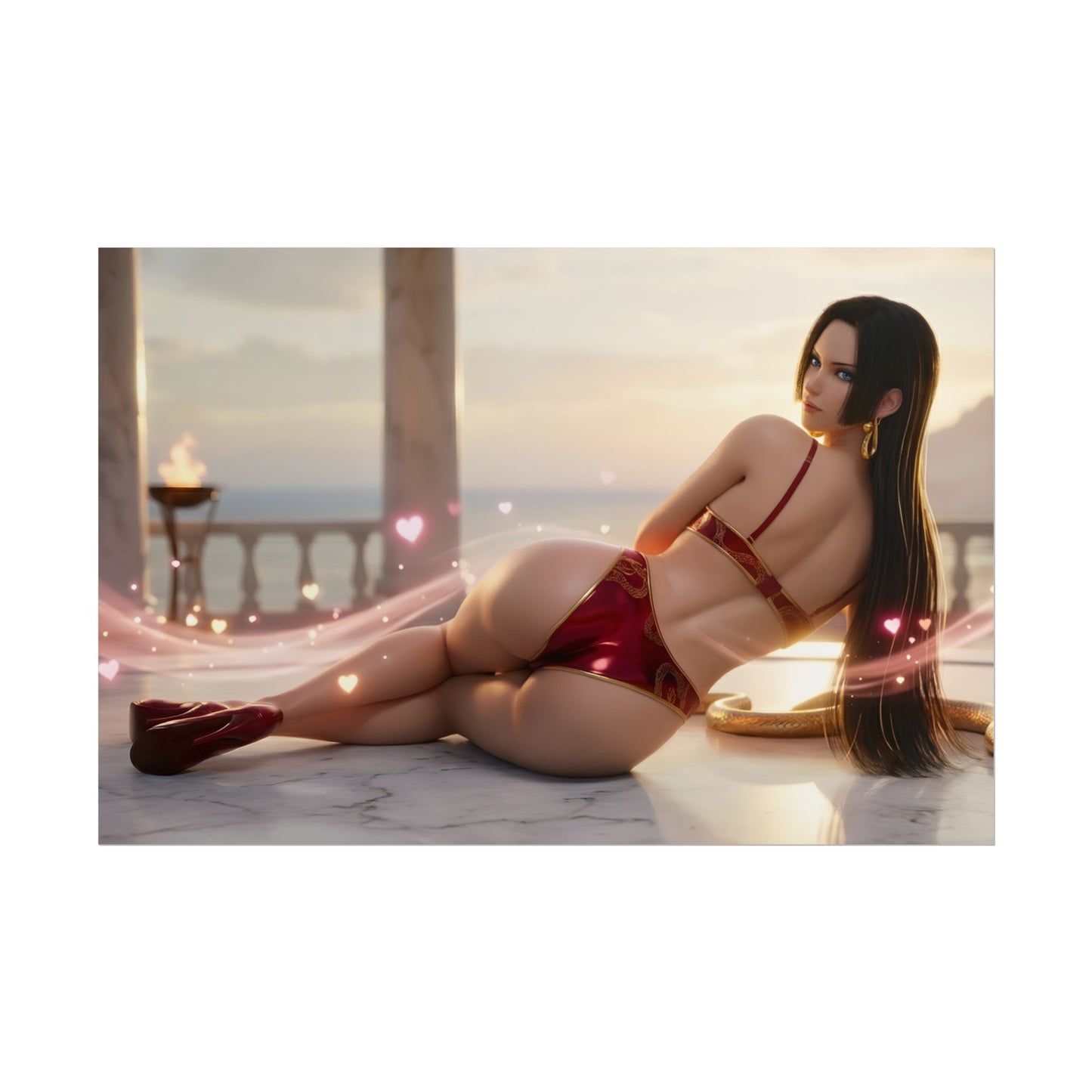 Boa Hancock Poster – One Piece Wall Art Print, Anime Decor
