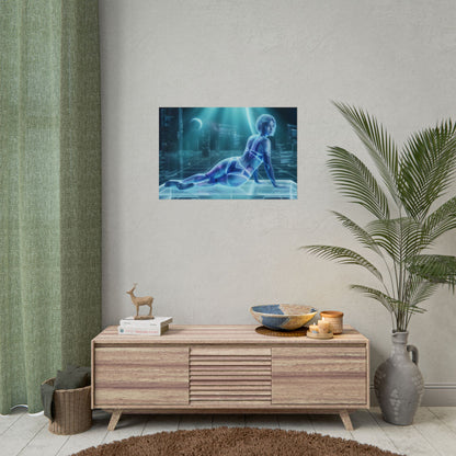 Cortana Poster – Halo Wall Art Print, Sci Fi Decor