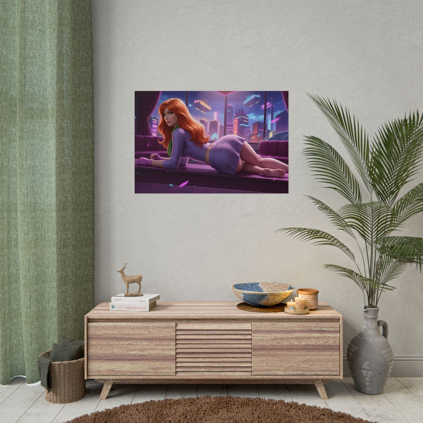 Daphne Blake Poster – Scooby Doo Wall Art Print, Cartoon Decor