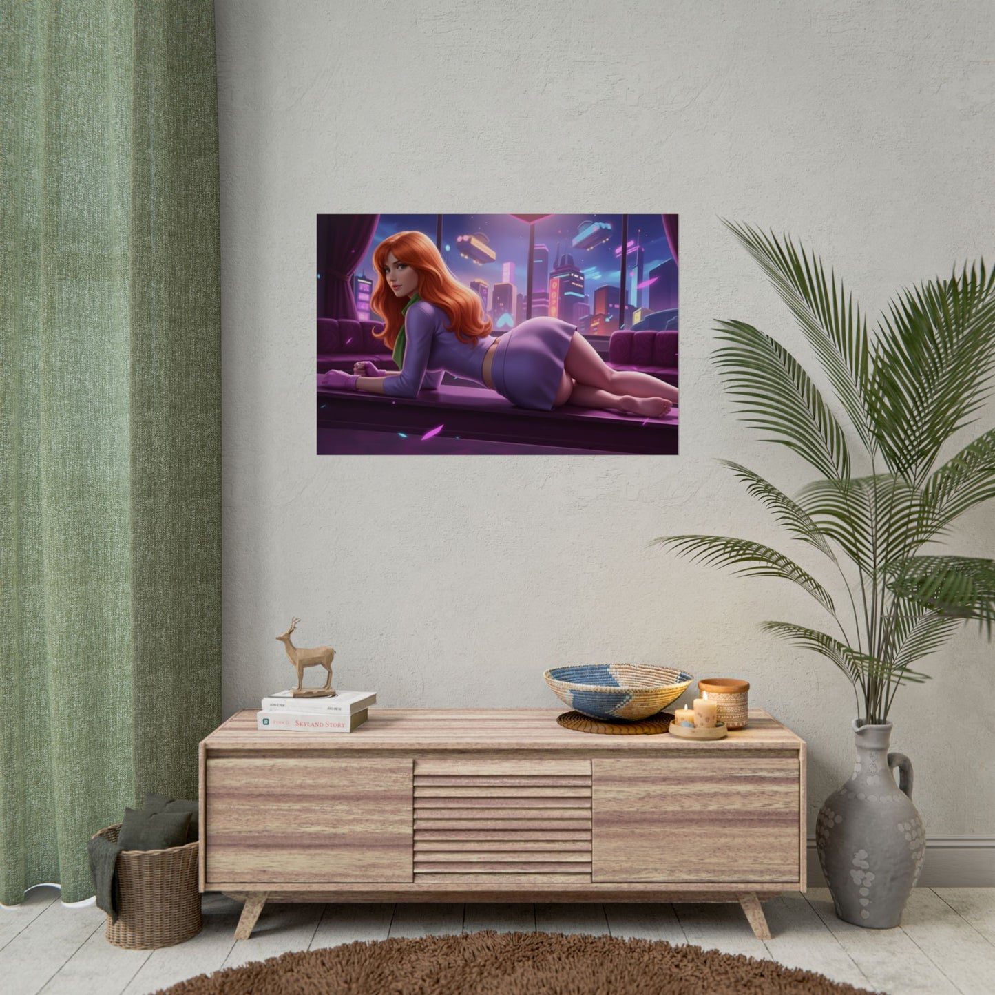 Daphne Blake Poster – Scooby Doo Wall Art Print, Cartoon Decor