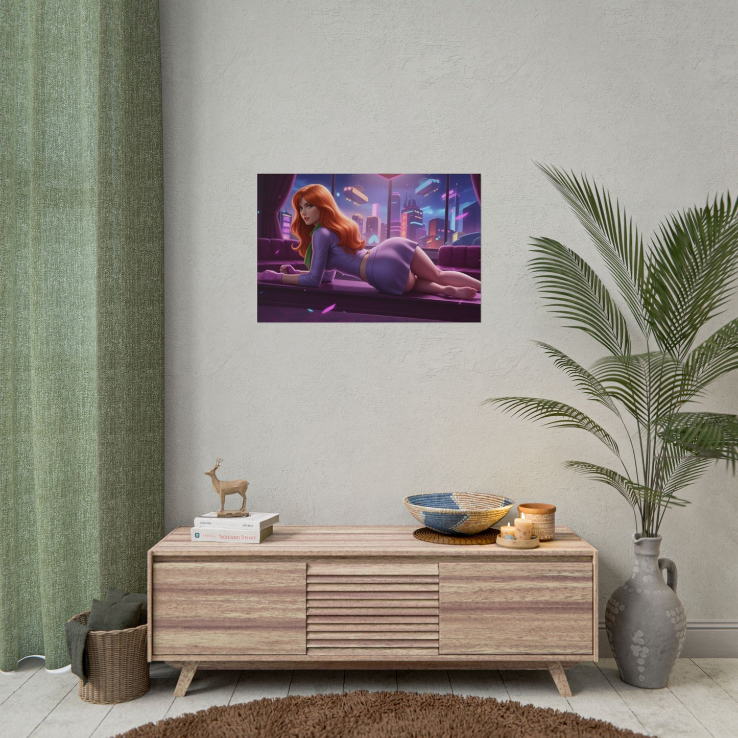 Daphne Blake Poster – Scooby Doo Wall Art Print, Cartoon Decor