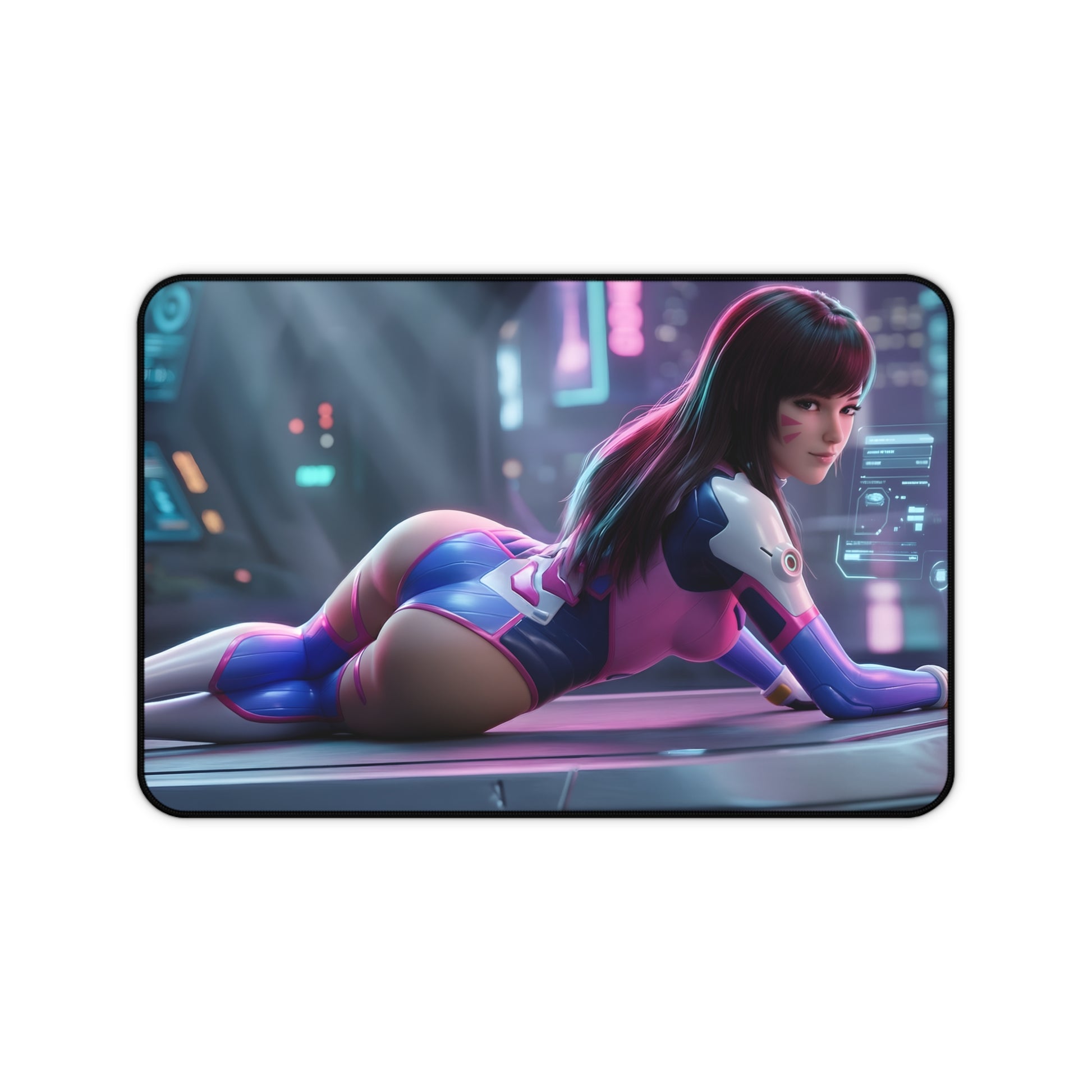 D.Va Mouse Pad – Overwatch Gaming Mouse Pad, Stylish Gamer Desk Decor featuring D.Va character art on a premium stitched gaming mouse pad