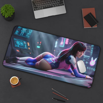 D.Va Mouse Pad – Overwatch Gaming Mouse Pad, Stylish Gamer Desk Decor featuring vibrant D.Va artwork, stitched edges, and smooth glide for esports desks