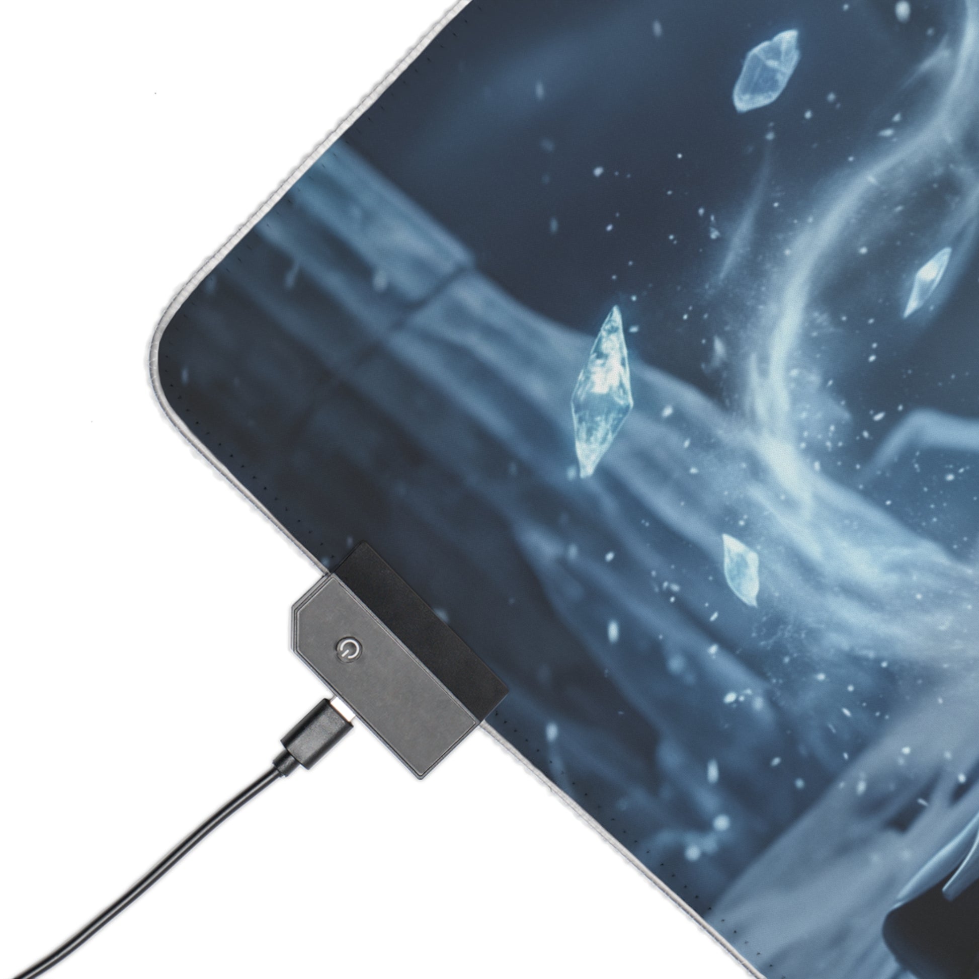 Akame ga Kill Mouse Pad, Esdeath LED RGB Desk Mat, Gift for Gamer, Anime Room Decor featuring icy Esdeath art, LED controller and stitched edge