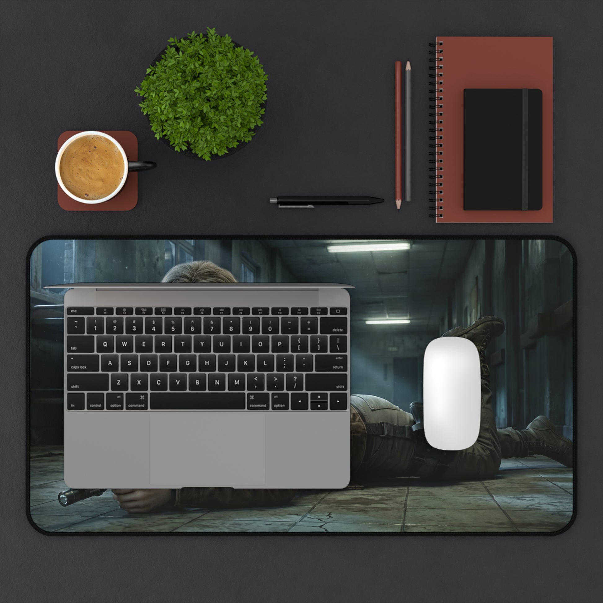 Grace Ashcroft Mouse Pad, Resident Evil Desk Mat, Gamer Setup Desk Decor – cinematic heroine desk mat with non-slip stitched edges