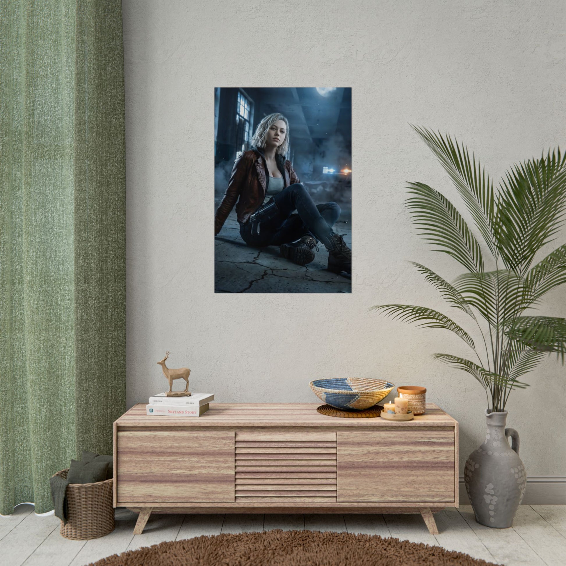 Grace Ashcroft Poster, Resident Evil Requiem Art Print, Horror Game Decor - cinematic character art print for modern gaming wall décor