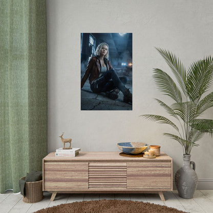 Grace Ashcroft Poster, Resident Evil Requiem Art Print, Horror Game Decor - cinematic character art print for modern gaming wall décor