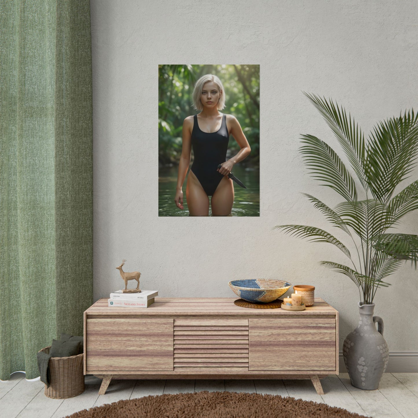 Grace Ashcroft Poster, Resident Evil Requiem Art Print, Survival Horror Wall Art featuring character portrait in moody cinematic lighting
