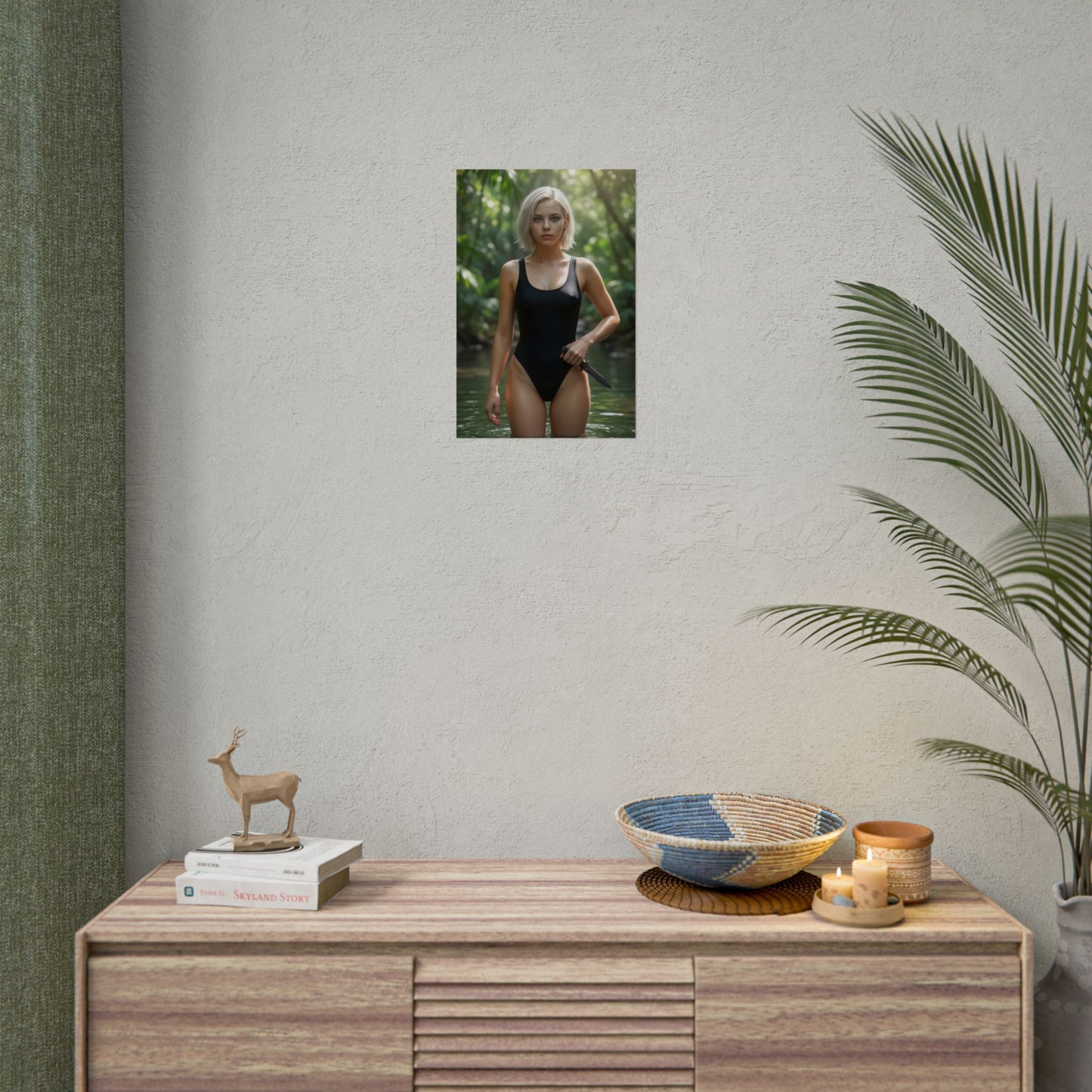 Grace Ashcroft Poster, Resident Evil Requiem Art Print, Survival Horror Wall Art - cinematic character poster in a modern bedroom display