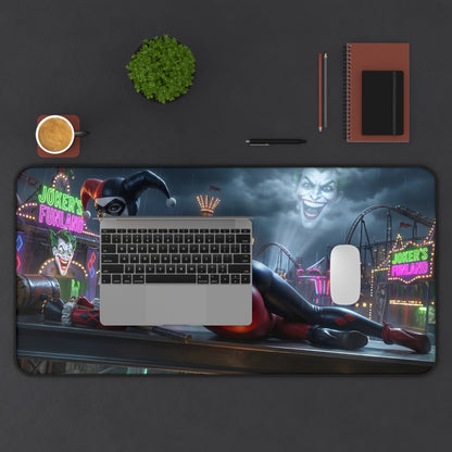Harley Quinn Mouse Pad – Gotham Style Gaming Mouse Pad, Stylish Gamer Desk Decor featuring bold Joker’s Funland artwork on a premium gaming mouse pad