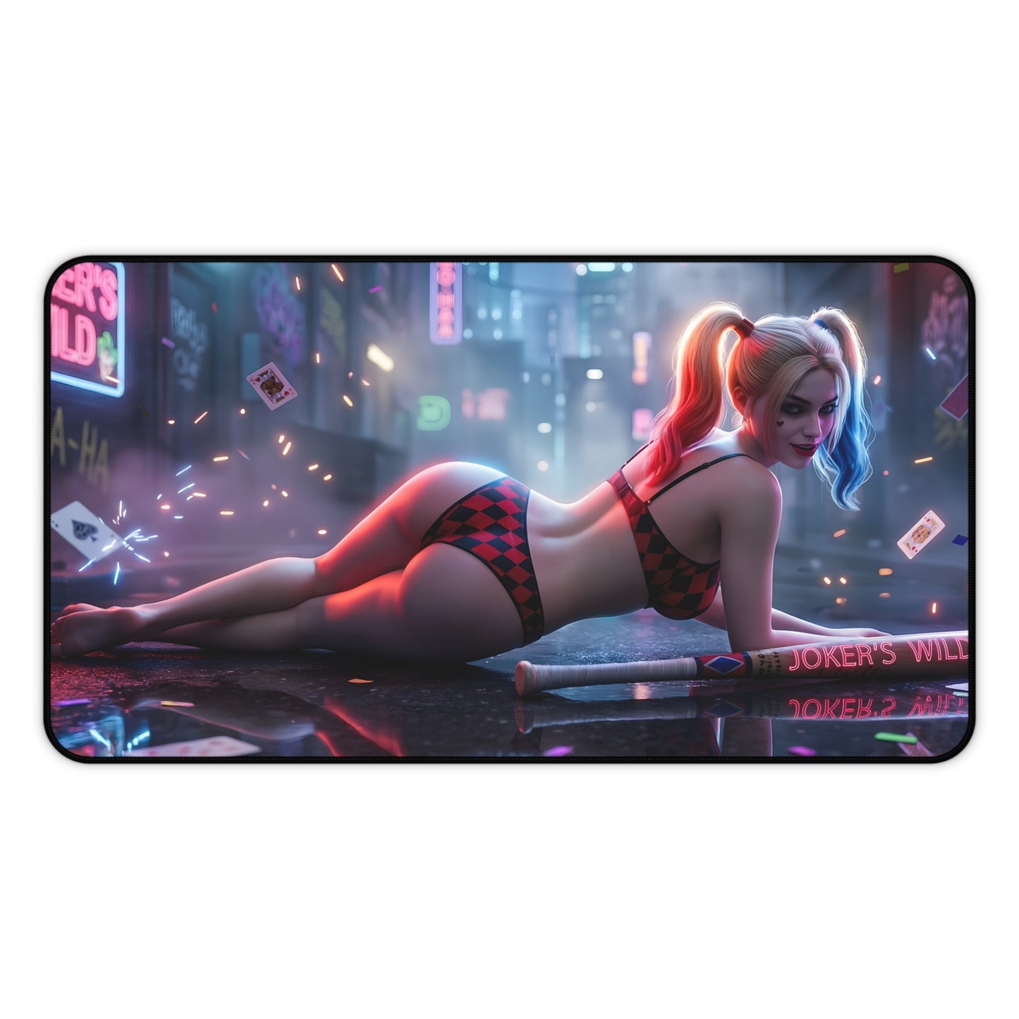 Harley Quinn Mouse Pad – DC Comics Gaming Mouse Pad, Stylish Gamer Desk Decor featuring vivid Harley Quinn artwork on a premium gaming mouse pad