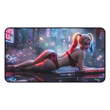 Harley Quinn Mouse Pad – DC Comics Gaming Mouse Pad, Stylish Gamer Desk Decor featuring vivid Harley Quinn artwork on a premium gaming mouse pad