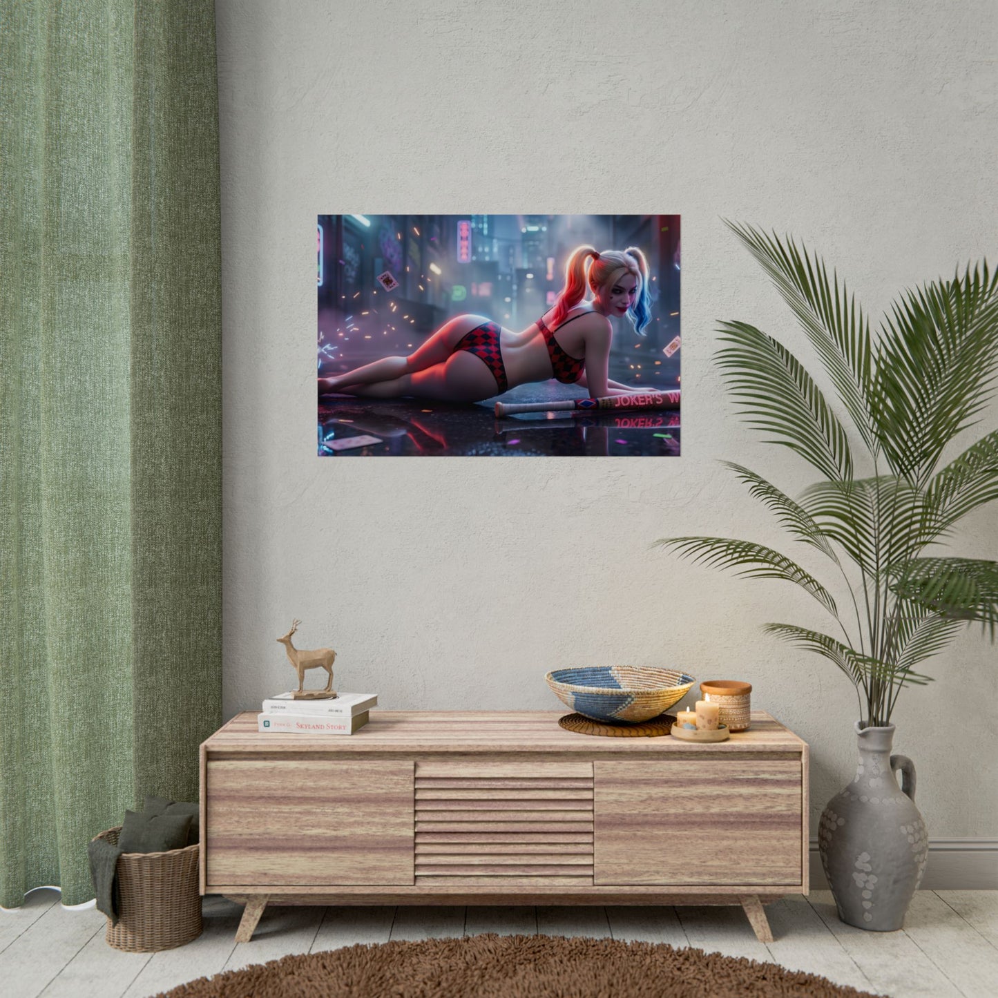 Harley Quinn Poster – DC Wall Art Print, Comic Decor