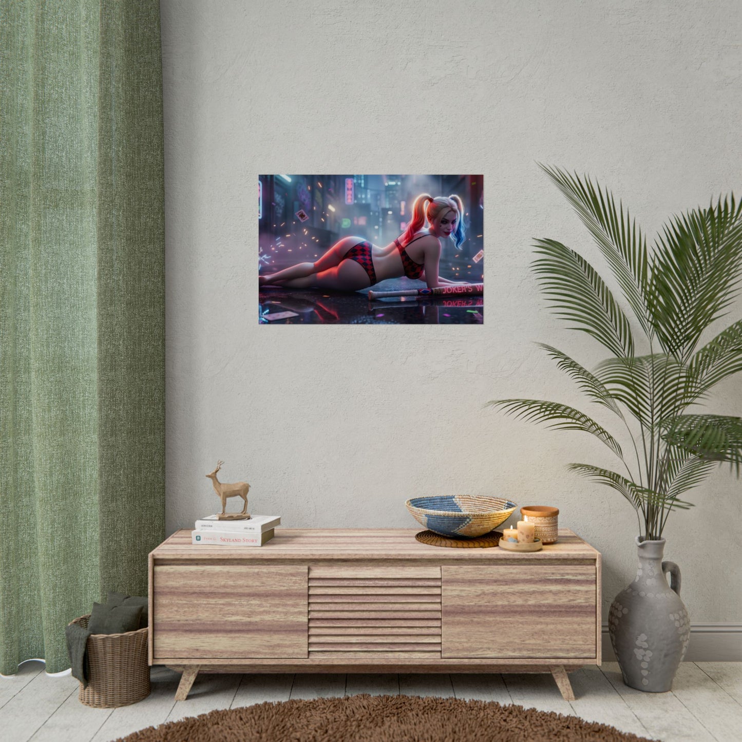 Harley Quinn Poster – DC Wall Art Print, Comic Decor