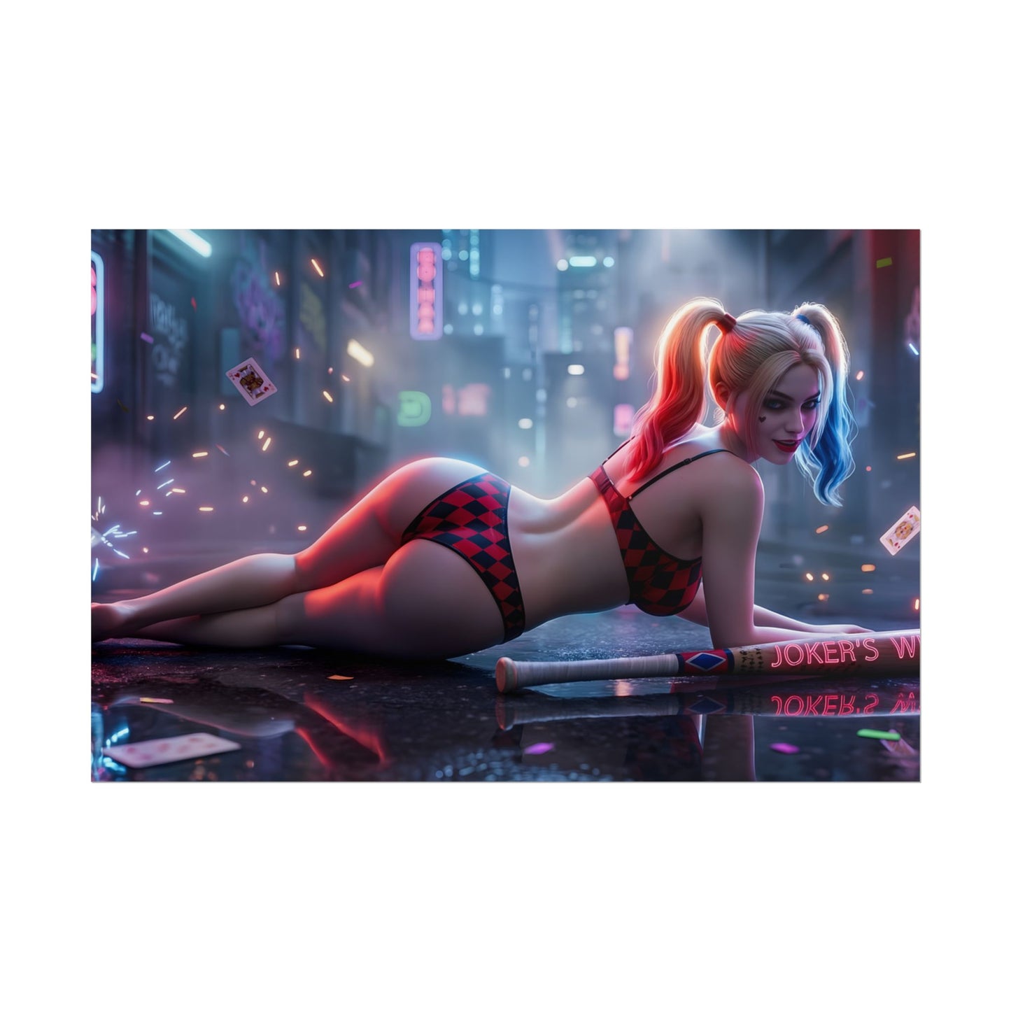 Harley Quinn Poster – DC Wall Art Print, Comic Decor