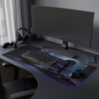 Hunter x Hunter Mouse Pad, Shizuku LED RGB Desk Mat, Gift for Gamer, Anime Room Decor — dark Shizuku artwork RGB desk mat for gaming