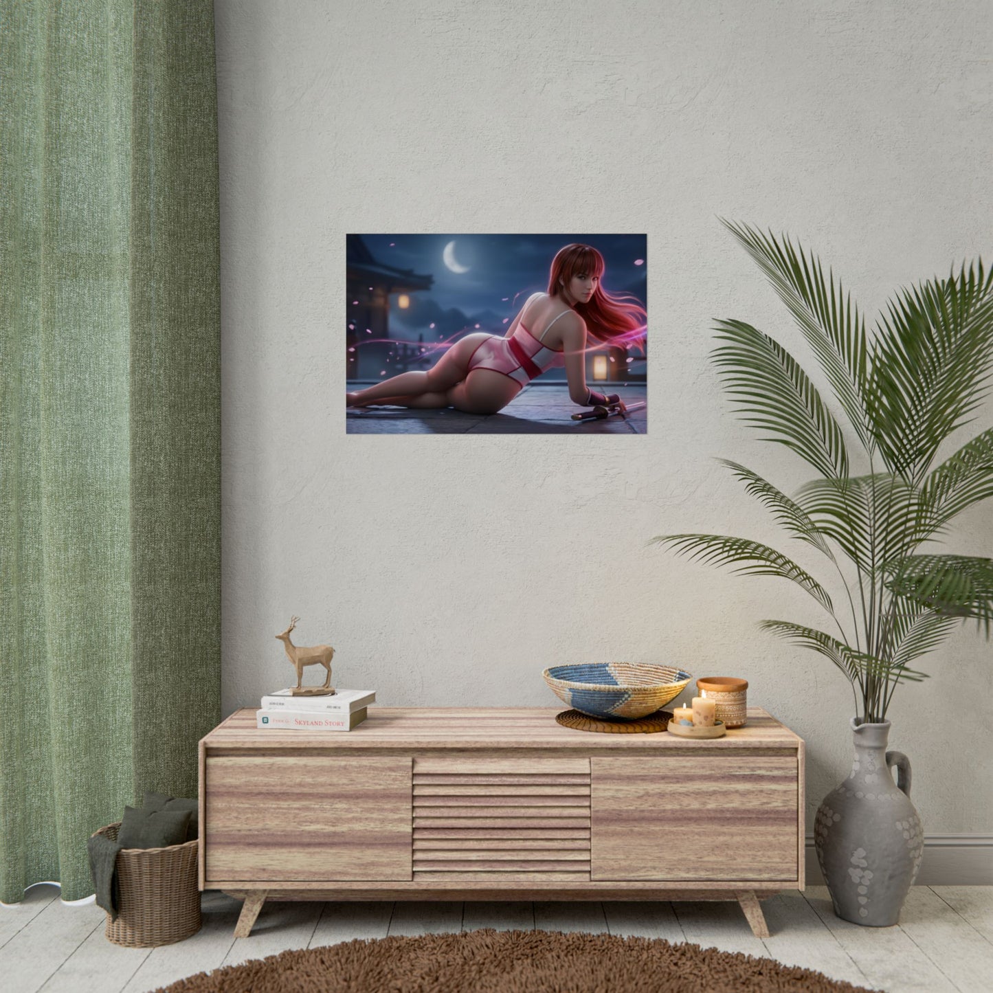 Kasumi Poster – Dead or Alive Wall Art Print, Fighting Game Decor