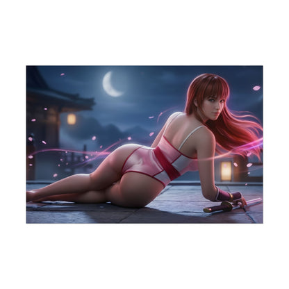 Kasumi Poster – Dead or Alive Wall Art Print, Fighting Game Decor