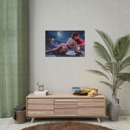 Kasumi Poster – Dead or Alive Wall Art Print, Fighting Game Decor