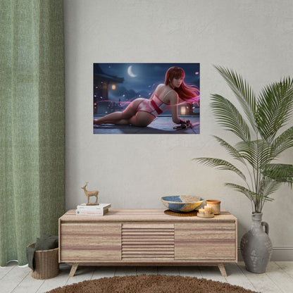 Kasumi Poster – Dead or Alive Wall Art Print, Fighting Game Decor