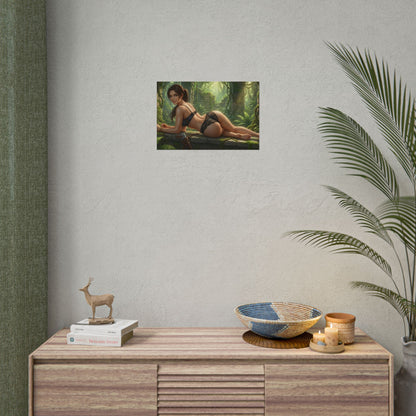 Lara Croft Poster – Tomb Raider Wall Art Print, Adventure Decor