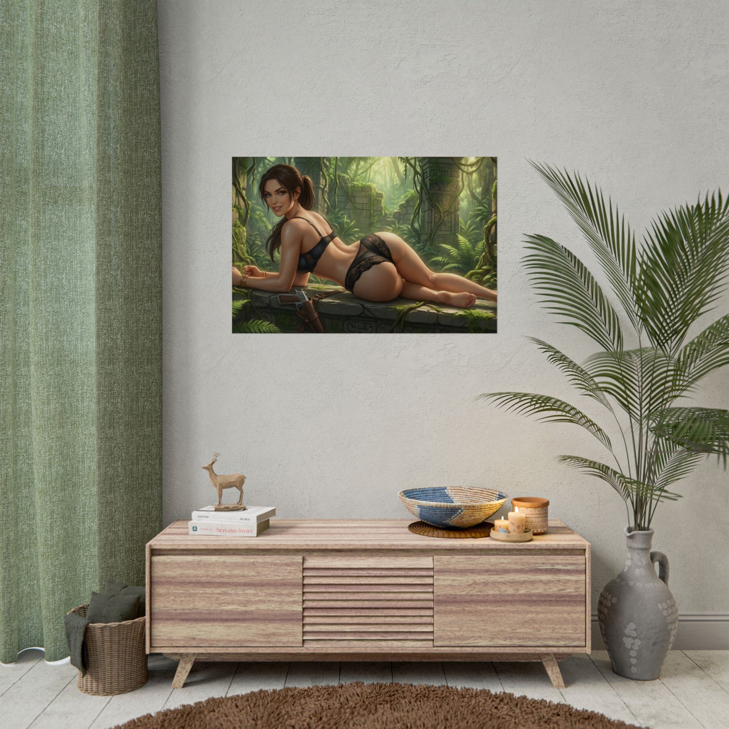 Lara Croft Poster – Tomb Raider Wall Art Print, Adventure Decor