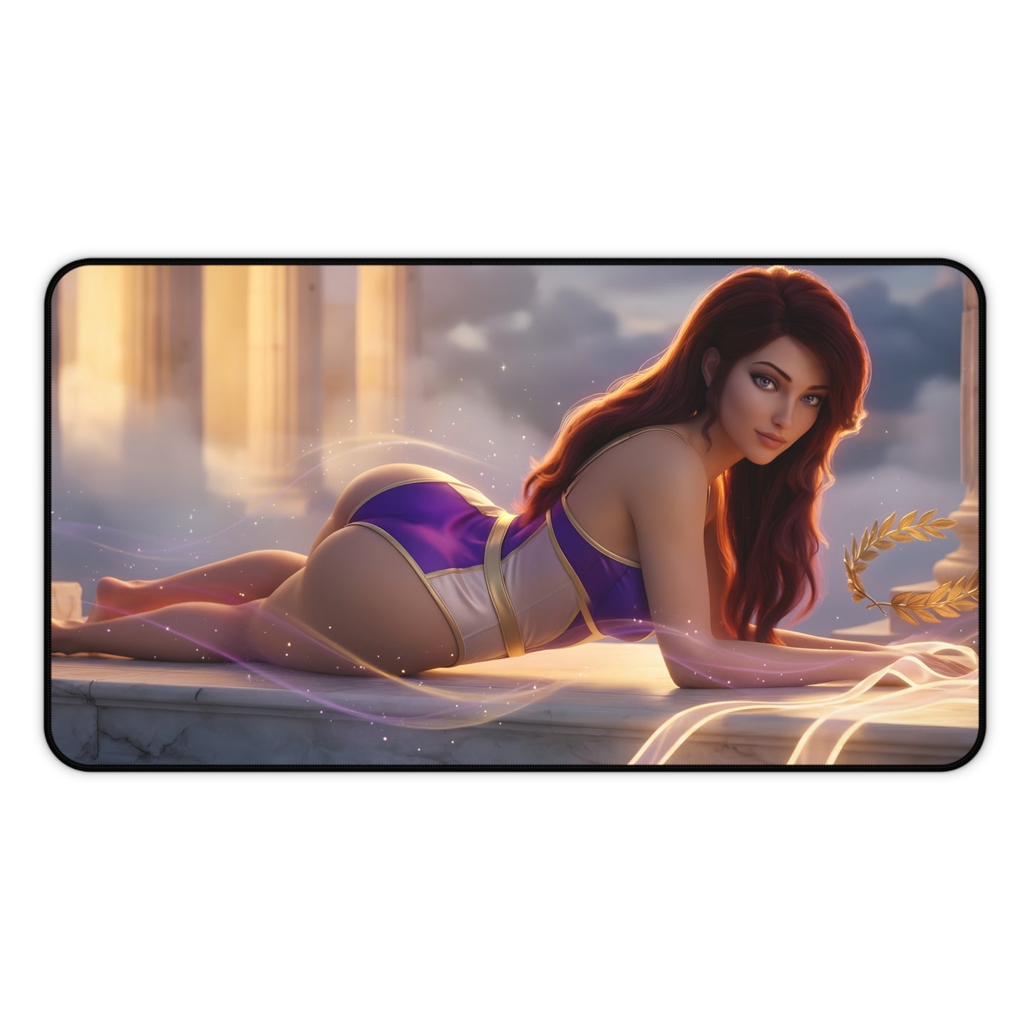 Megara Mouse Pad – Mythology Gaming Mouse Pad, Stylish Gamer Desk Decor featuring mythology-inspired Megara art on a premium stitched gaming mouse pad