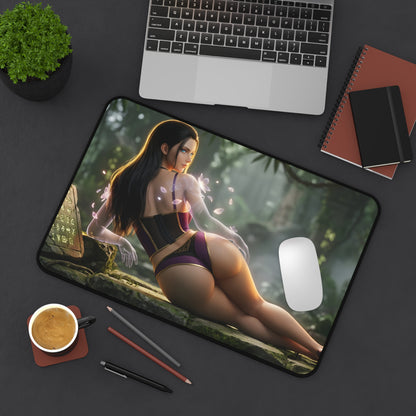 Nico Robin Mouse Pad – Anime Gaming Mouse Pad, Stylish Gamer Desk Decor featuring Nico Robin artwork on a large gaming mouse pad