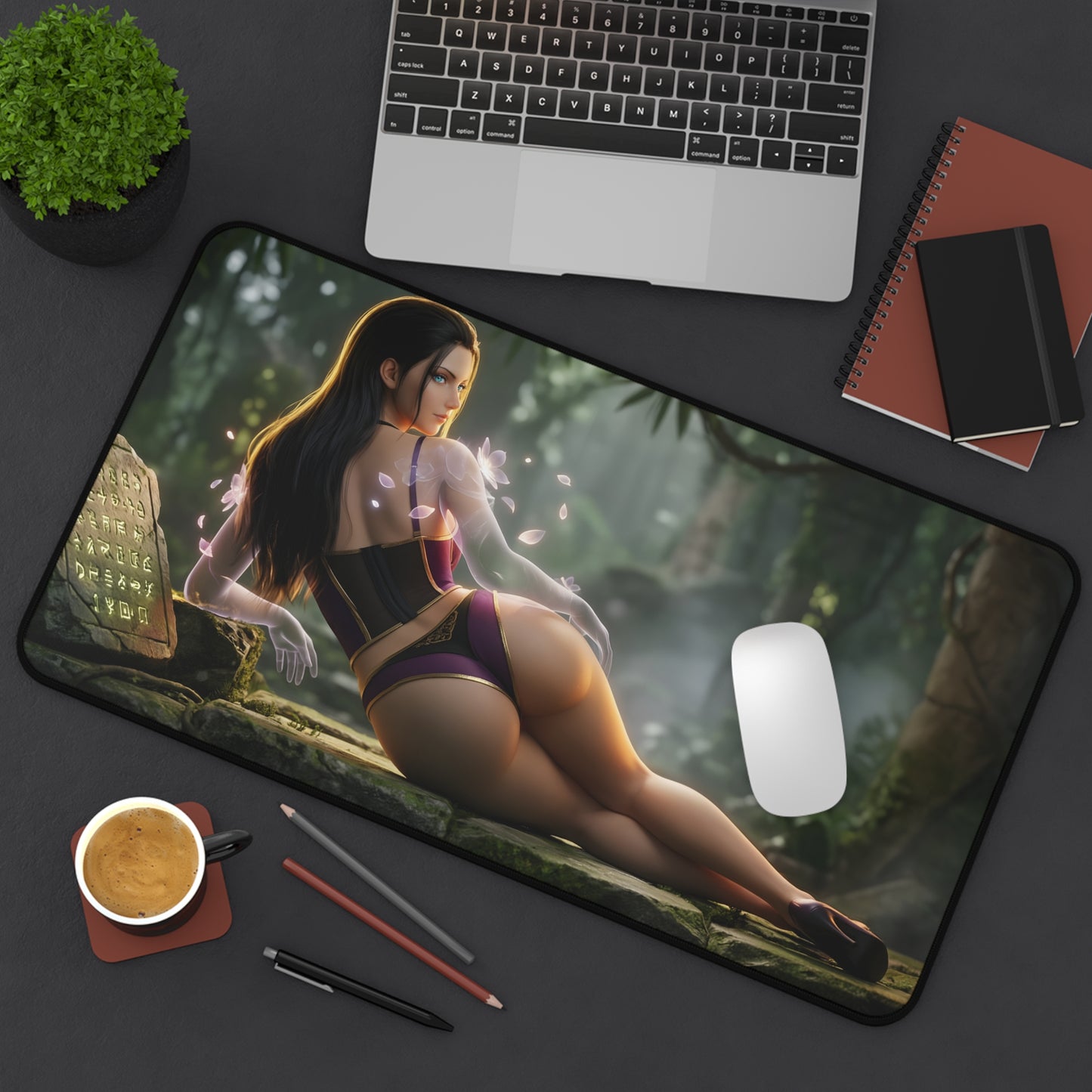 Nico Robin Mouse Pad – Anime Gaming Mouse Pad, Stylish Gamer Desk Decor on a premium large desk mat showing detailed Nico Robin artwork, smooth tracking and non-slip base