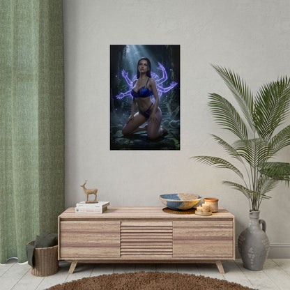Nico Robin Poster / Nico Robin Wall Art / Nico Robin Art Print / One Piece Poster - elegant Nico Robin with spectral arms in ancient ruins