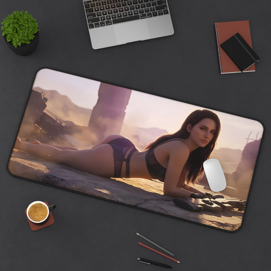 Quiet Mouse Pad – Tactical Game Gaming Mouse Pad, Stylish Gamer Desk Decor featuring a tactical-themed gaming desk mouse pad with smooth glide and stitched edges