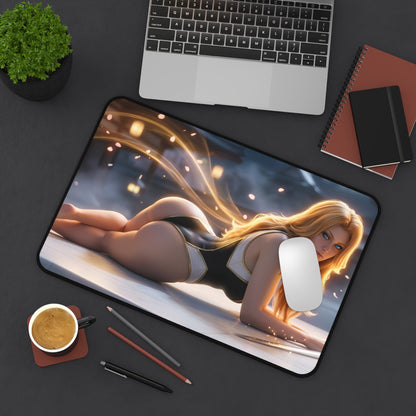 Rangiku Matsumoto Mouse Pad – Anime Gaming Mouse Pad, Stylish Gamer Desk Decor featuring reclining anime character on premium gaming mouse pad