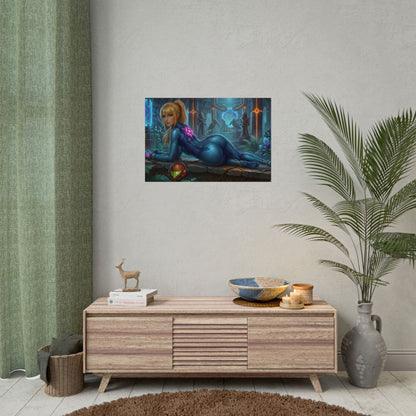 Samus Aran Poster – Sci Fi Wall Art Print, Gamer Decor