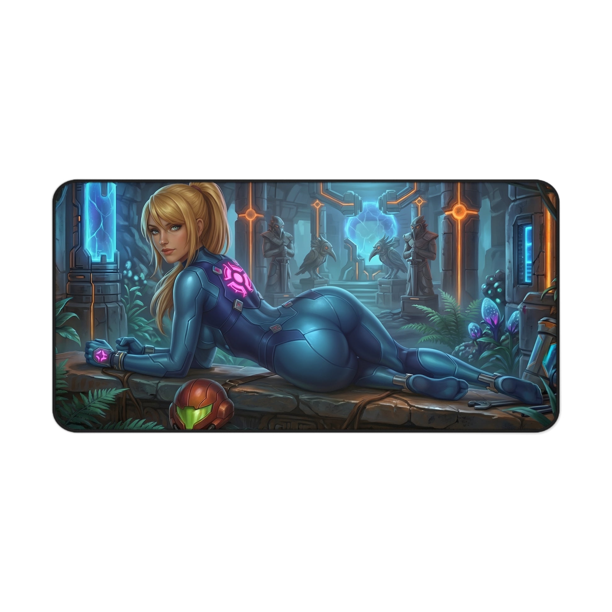 Samus Aran Mouse Pad – Sci-Fi Game Gaming Mouse Pad, Stylish Gamer Desk Decor, premium smooth-tracking mouse pad with bold space-themed artwork