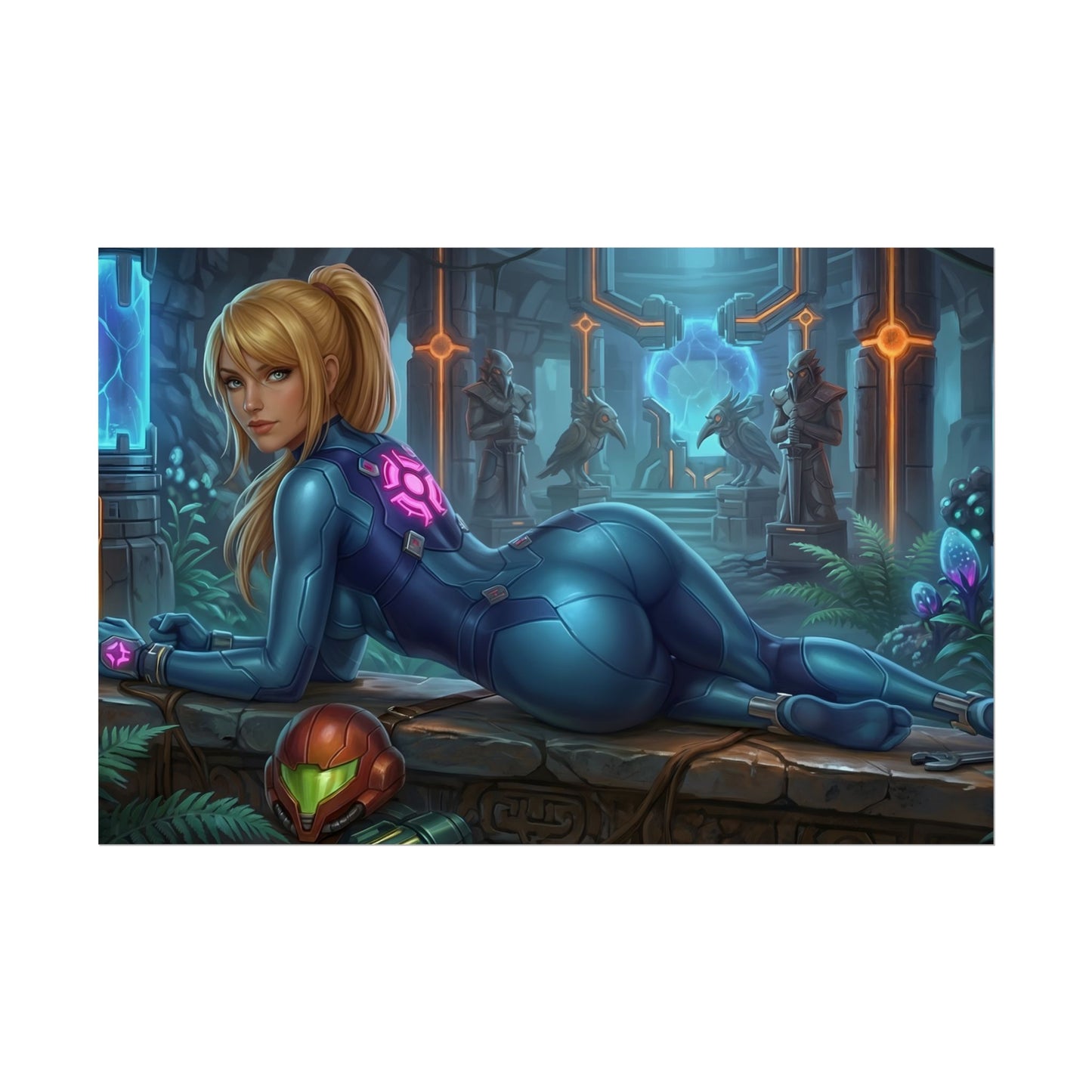 Samus Aran Poster – Sci Fi Wall Art Print, Gamer Decor