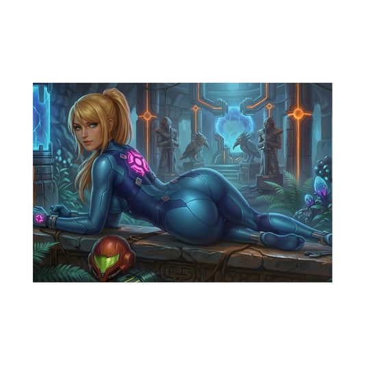 Samus Aran Poster – Sci Fi Wall Art Print, Gamer Decor