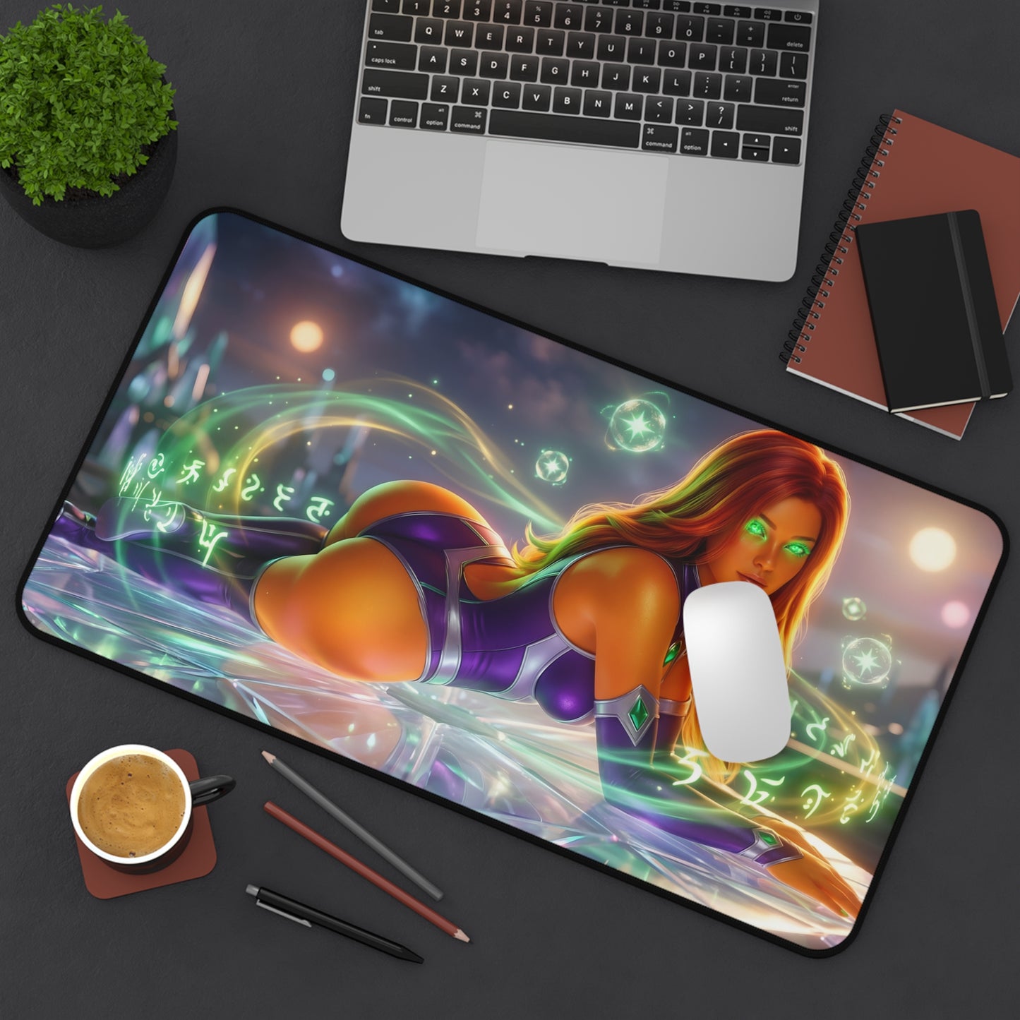 Starfire Mouse Pad – DC Comics Gaming Mouse Pad, Stylish Gamer Desk Decor vibrant Starfire artwork on premium gaming mouse pad