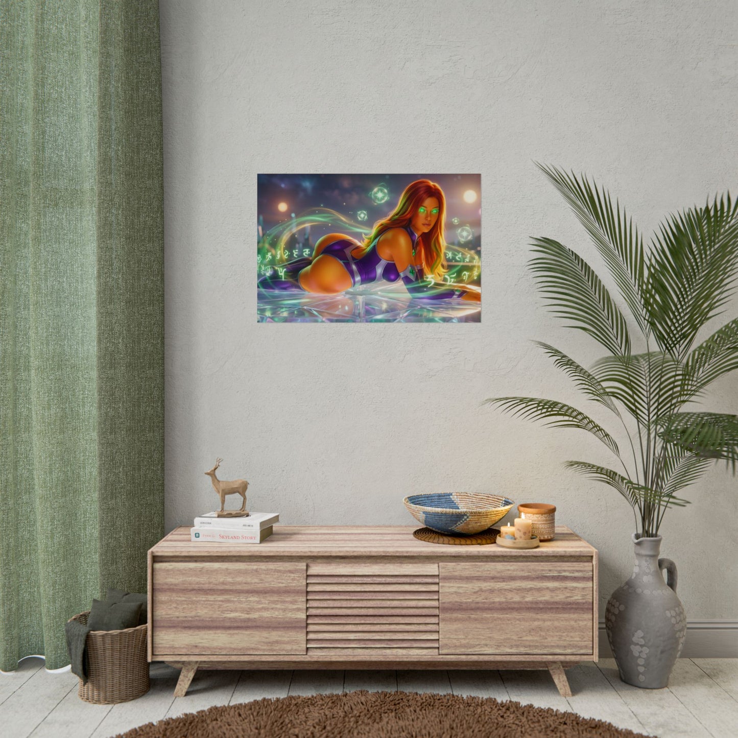 Starfire Poster – DC Wall Art Print, Fantasy Decor