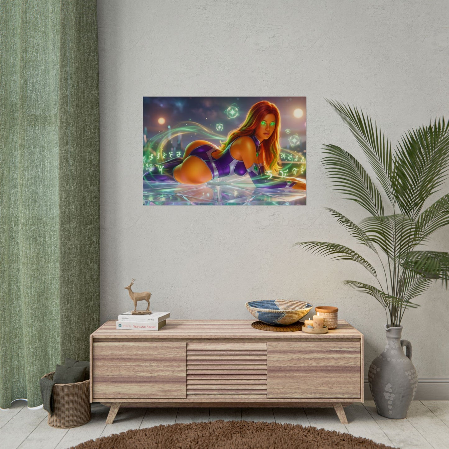 Starfire Poster – DC Wall Art Print, Fantasy Decor