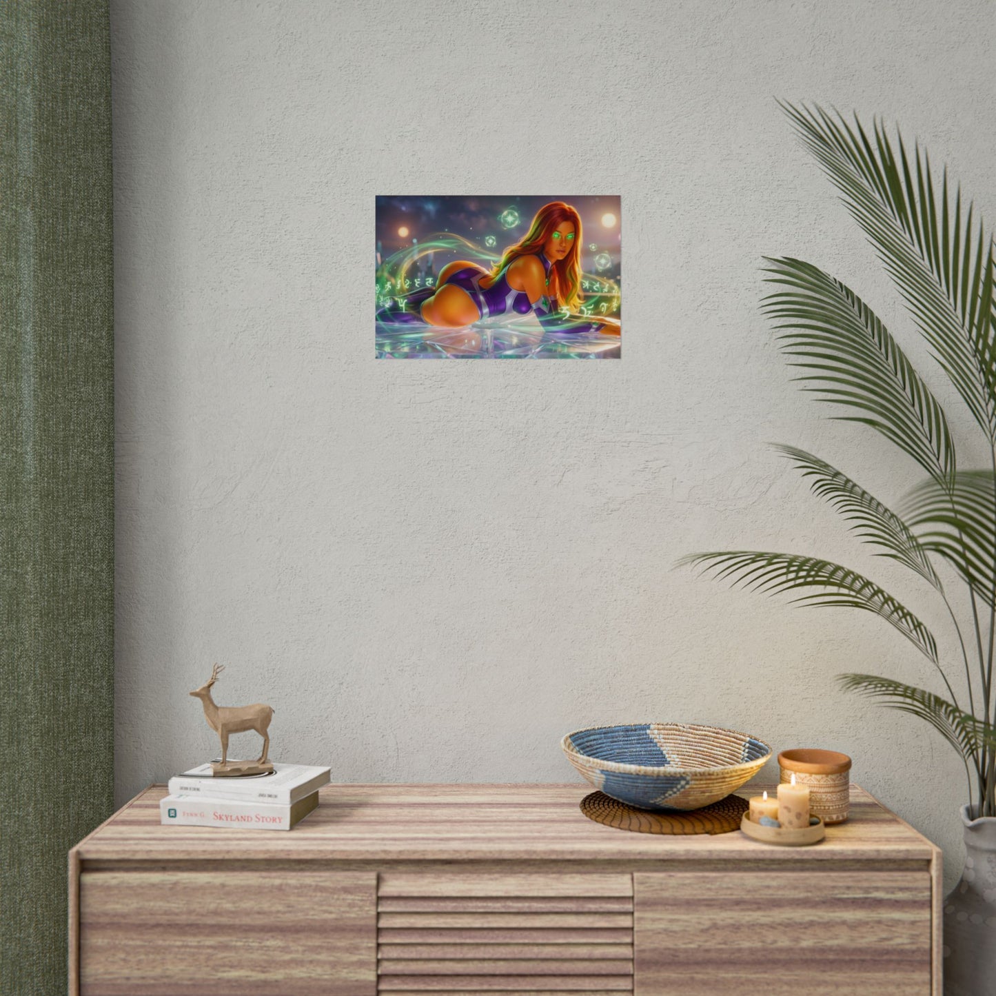 Starfire Poster – DC Wall Art Print, Fantasy Decor