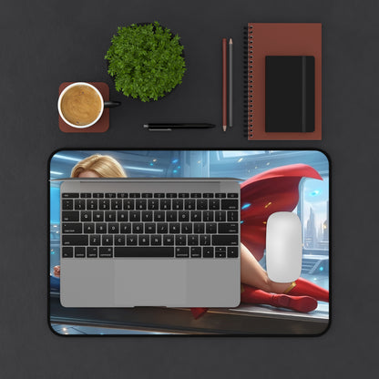 Supergirl Mouse Pad – Superhero Gaming Mouse Pad, Stylish Gamer Desk Decor with vibrant hero artwork on gaming desk