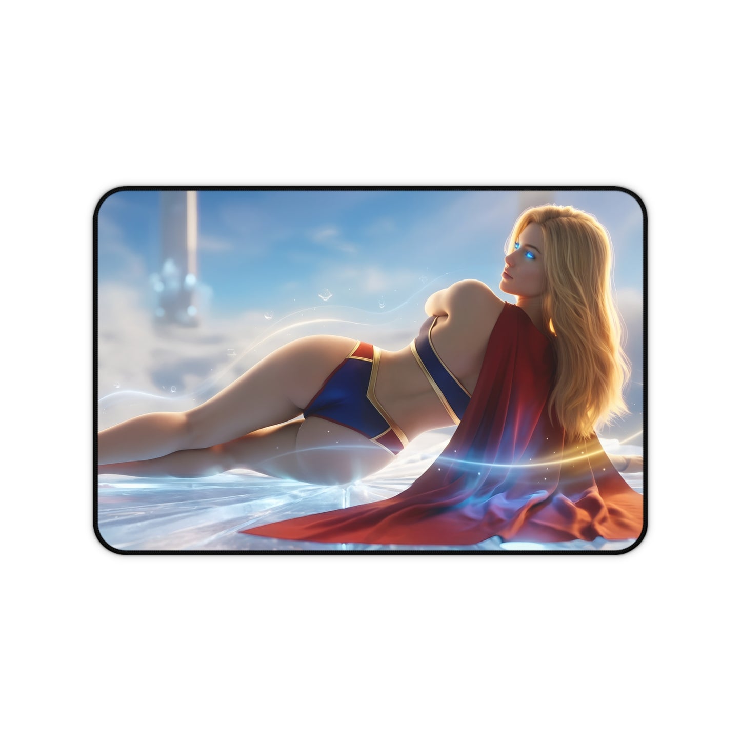 Supergirl Mouse Pad – DC Comics Gaming Mouse Pad, Stylish Gamer Desk Decor, reclining Supergirl art on premium gaming pad