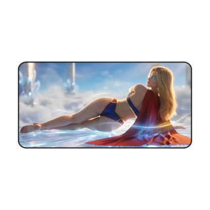 Supergirl Mouse Pad – DC Comics Gaming Mouse Pad, Stylish Gamer Desk Decor with reclining Supergirl artwork on premium gaming mat