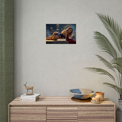 Supergirl Poster – DC Wall Art Print, Superhero Decor