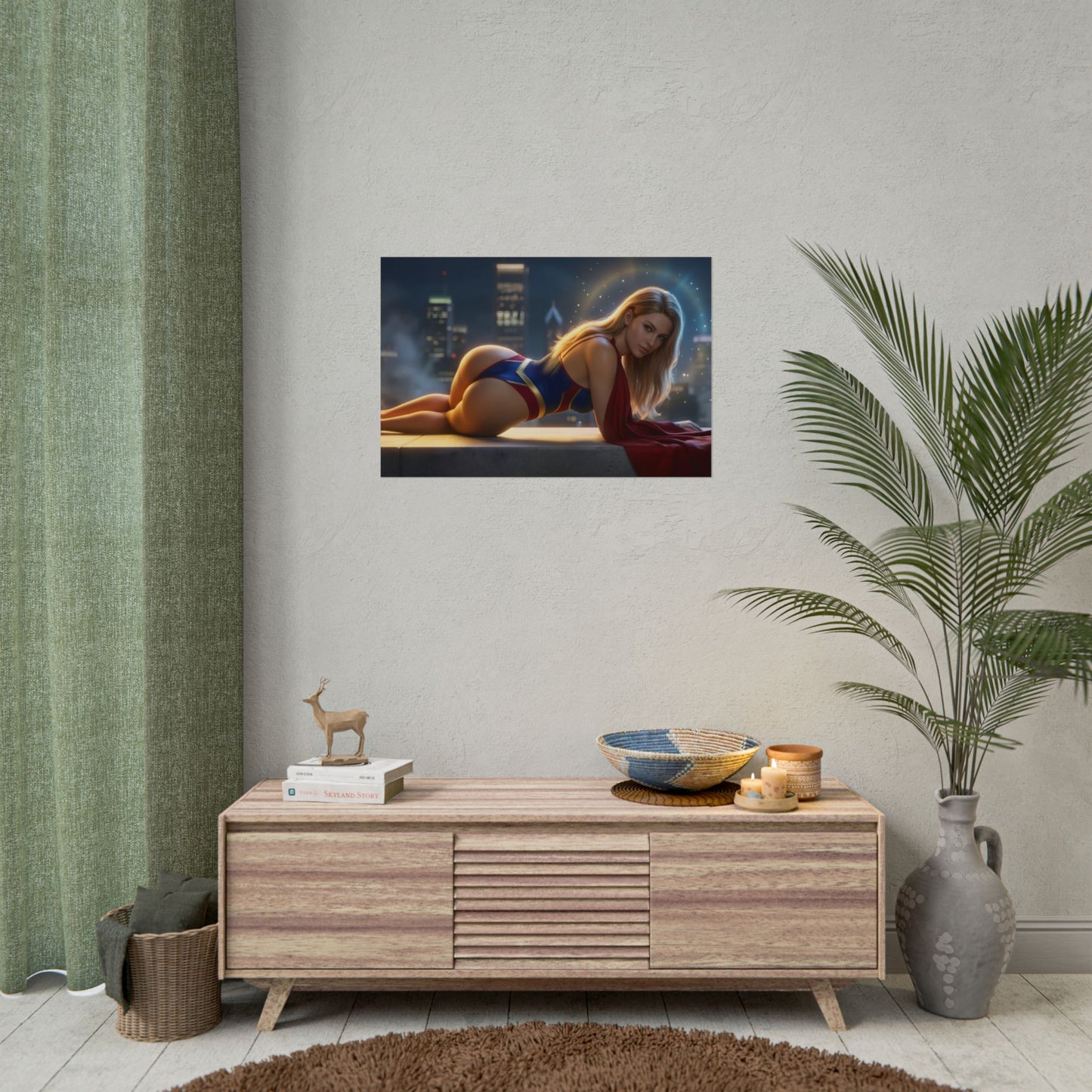 Supergirl Poster – DC Wall Art Print, Superhero Decor