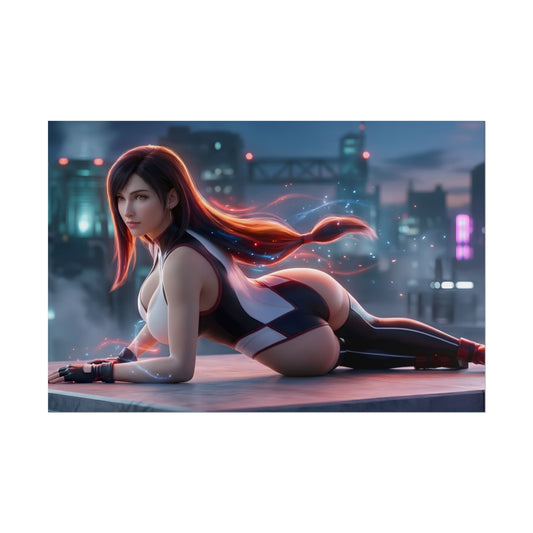 Tifa Lockhart Poster – Final Fantasy Wall Art Print, Gamer Decor